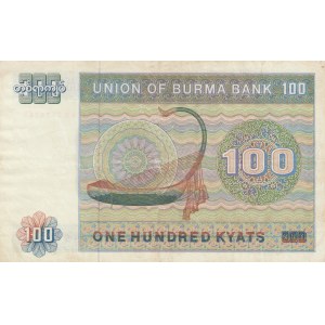 Burma , 100 Kyats, 1976, XF, p61