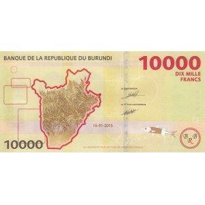 Burundi, 10.000 Francs, 2015, UNC, p54