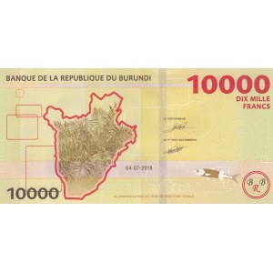 Burundi, 10.000 Francs, 2018, UNC, pNew
