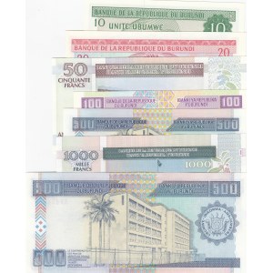 Burundi,  Total 7 banknotes