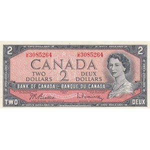 Canada, 2 Dollars, 1961-72, UNC (-), p76b
