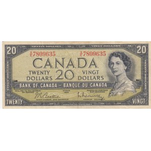 Canada, 20 Dollars, 1961/1970, VF, p80b