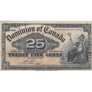 Canada, 25 Cents, 1900, XF, p9
