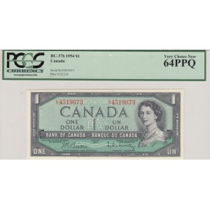Canada, 1 Dollar, 1954, UNC, pBC-37b