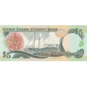Cayman Islands, 5 Dollars, 1991, AUNC, p12a