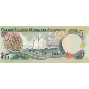Cayman Islands, 5 Dollars, 2005, UNC, p34b