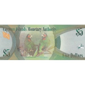 Cayman Islands, 5 Dollars, 2014, UNC, p39