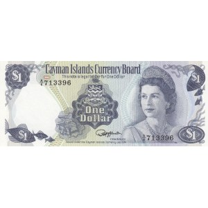 Cayman Islands, 1 Dollar, 1974, UNC, p5e