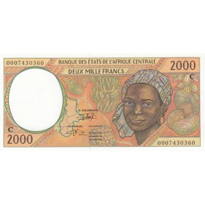 Central African States, 2.000 Francs, 1993, UNC, p103Ca