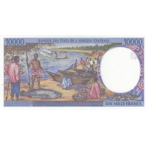Central Africa, 10.000 Francs, 1994-2000, AUNC, p105C