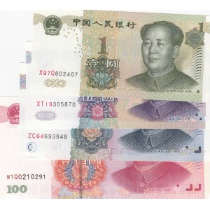 China,  Total 4 banknotes