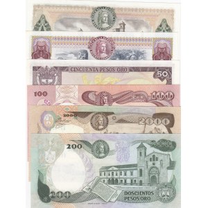 Colombia,  Total 6 banknotes