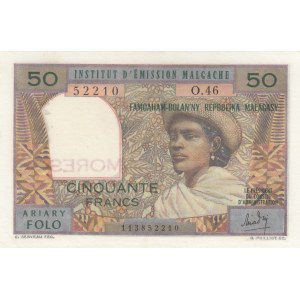 Comoros, 50 Francs, 1963, AUNC, p2