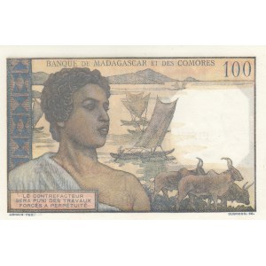 Comoros, 100 Francs, 1963, UNC, p3b