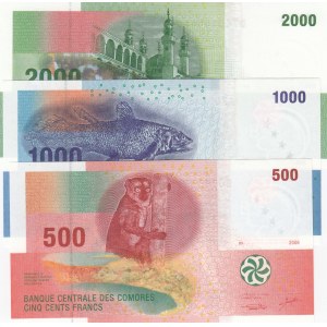 Comoros,  Total 3 banknotes
