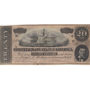 United States of America, 20 Dollars, 1864, FINE, p69