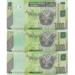 Congo Democratic Republic, 1000 Francs, 2013, UNC, p101