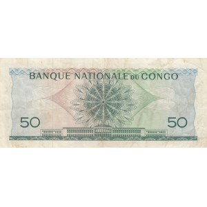 Congo Democratic Republic, 50 Francs, 1962, VF, p5