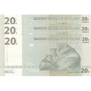 Congo Democratic Republic, 20 Francs,