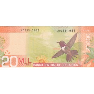 Costa Rica, 20.000 Colones, 2012, UNC, p278b