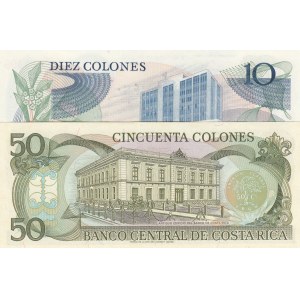 Costa Rica,  Different 2 banknotes