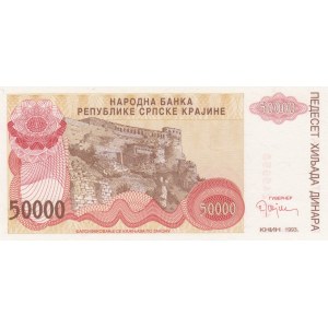 Croatia, 50.000 Dinara, 1993, UNC, pr21
