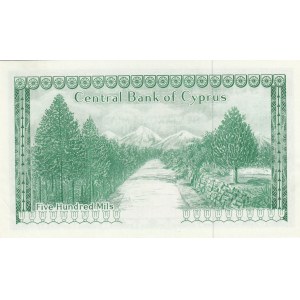Cyprus, 500 Mils, 1979, UNC (-), p42c