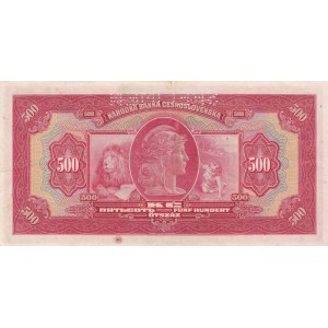 Czechoslovakia, 500 Korun, 1929, XF, p24s