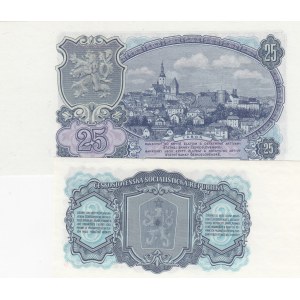 Czechoslovakia, 3 Koruny, 25 Korun , 1961/1953, UNC, p81, p84