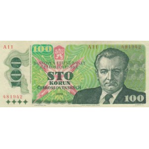 Czechoslovakia, 100 Korun, 1989, XF, p97