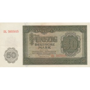 Democratic Germany, 50 Mark, 1948, AUNC, p14
