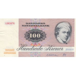Danimarka, 100 Kroner, 1972, XF, p51a