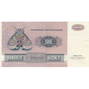 Danimarka, 100 Kroner, 1972, XF, p51a