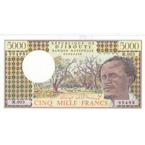 Djbouti, 5000 Francs, 1979, UNC, p38d
