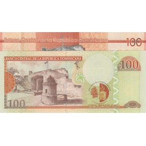 Dominican Republic, 100 Peso,  UNC,  Total 2 banknotes