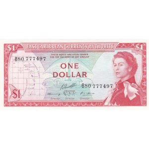 East Caribbean States, 1 Dollar, 1965, UNC, p13f