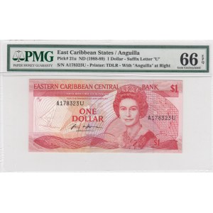 East Caribbean States, 1 Dollar, 1988/1989, UNC, p21u