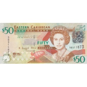 East Caribbean States, 50 Dollars, 2008, UNC,  p50