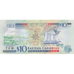 East Caribbean States, 10 Dollars, 2015, UNC, p52b