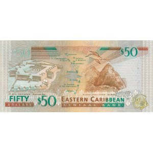 East Caribbean States, 50 Dollars, 2015, UNC, p54b