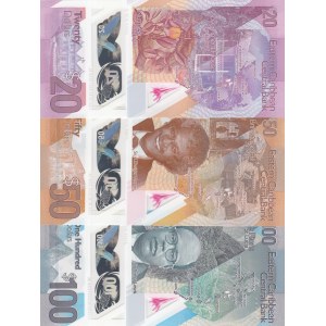 East Caribbean States,  Total 3 banknotes