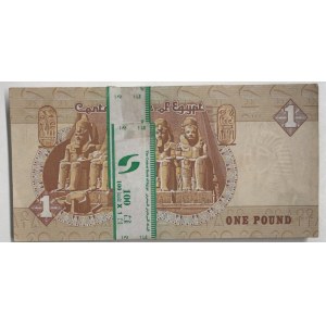 Egypt, 1 Pound, 2016, UNC, p50, BUNDLE