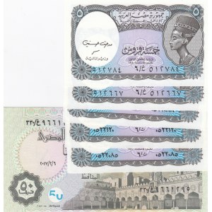 Egypt,  Total 6 banknotes