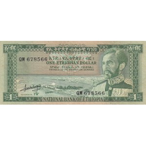 Ethiopia, 1 Dollar,  VF, p25