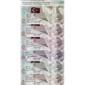 Turkey,  2019, UNC,  Total 6 banknotes