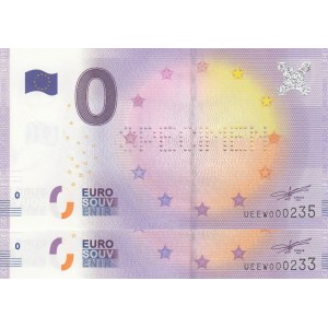 Fantasy Banknotes,  UNC,  0 Euro, SPECIMEN, (Total 2 banknotes)