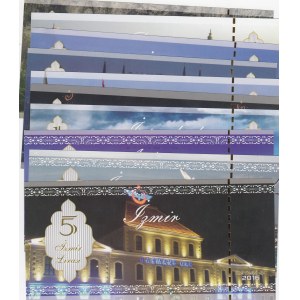 Fantasy Banknotes, 1-5 Lira,  UNC,  Total 10 banknotes