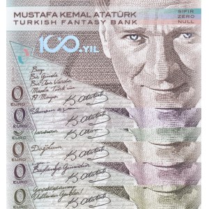 Fantasy Banknotes, 0 Euro,  UNC,