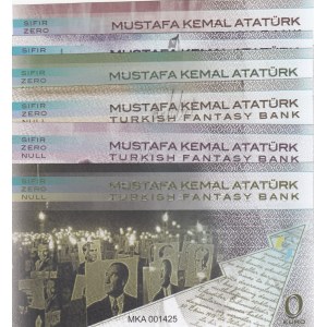 Fantasy Banknotes, 0 Euro,  UNC,