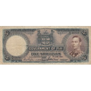 Fiji, 5 Shillings, 1951, VF, p37k